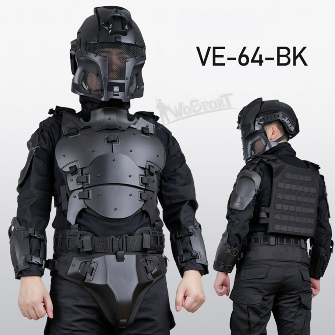 WST Outdoor Multi-function Tactical Armor Set Adjustable Tactical Elbow Pad Waist Seal - Image 5