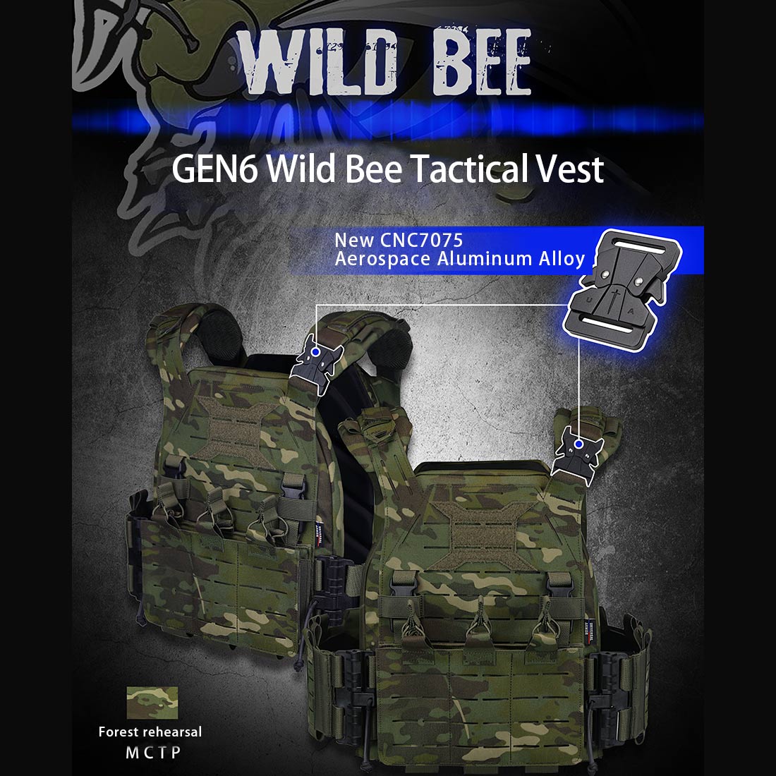 NFSTRIKE Wildbee Lightweight Waterproof Plate Carrier - Image 14