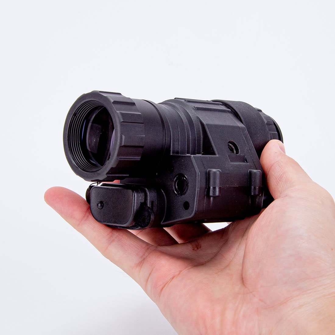 NFSTRIKE Head-mounted PVS-14 Micro Light Infrared Monocular Night Vision Device for Observation and Patrol (Black) - Imagen 9