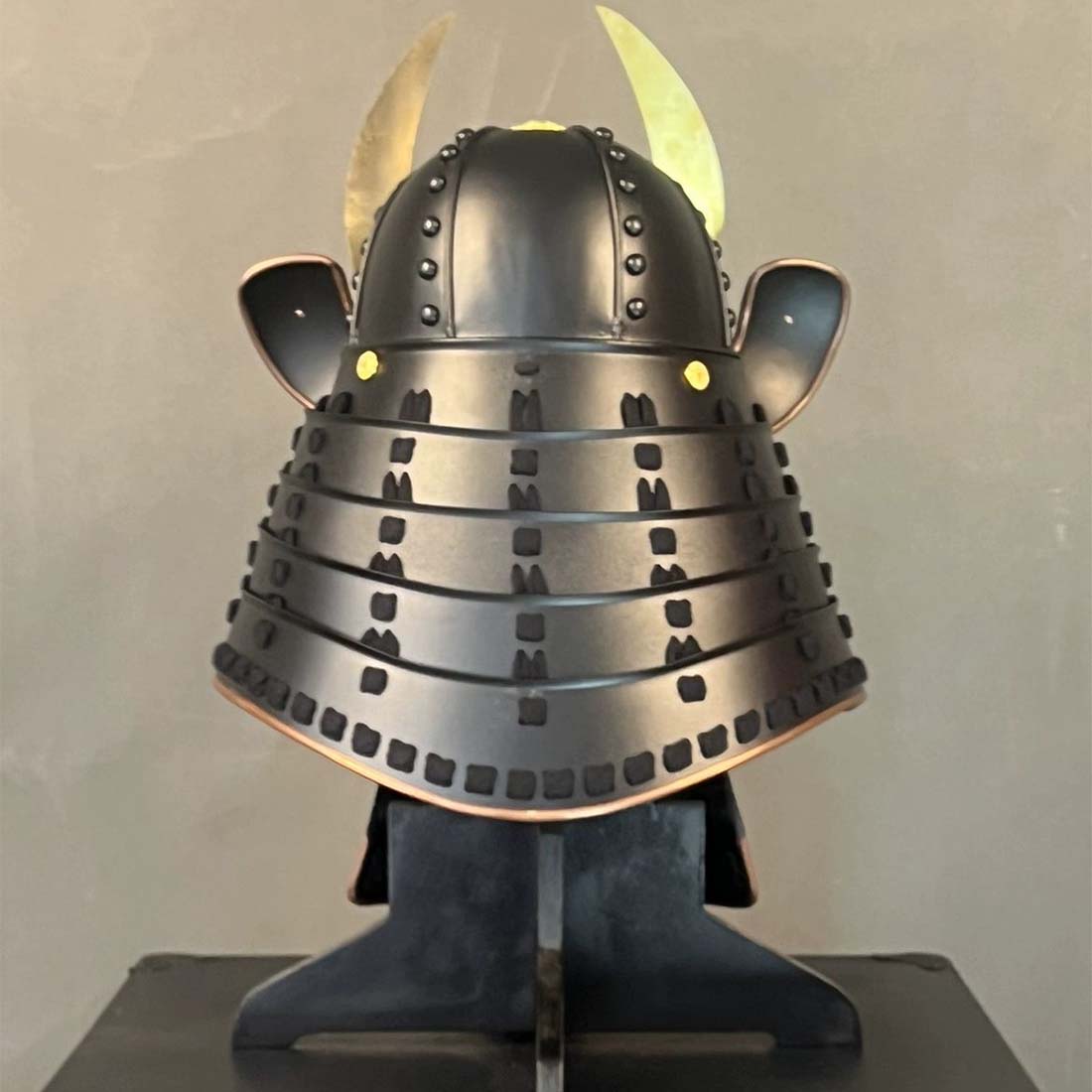 Japanese Antique Samurai Wearable Armor Helmet Display Prop - Image 12