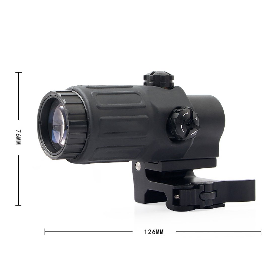 558 3X Magnifier + G33 Red Film Quick-Detach Holographic Sight for Airsoft - Image 5