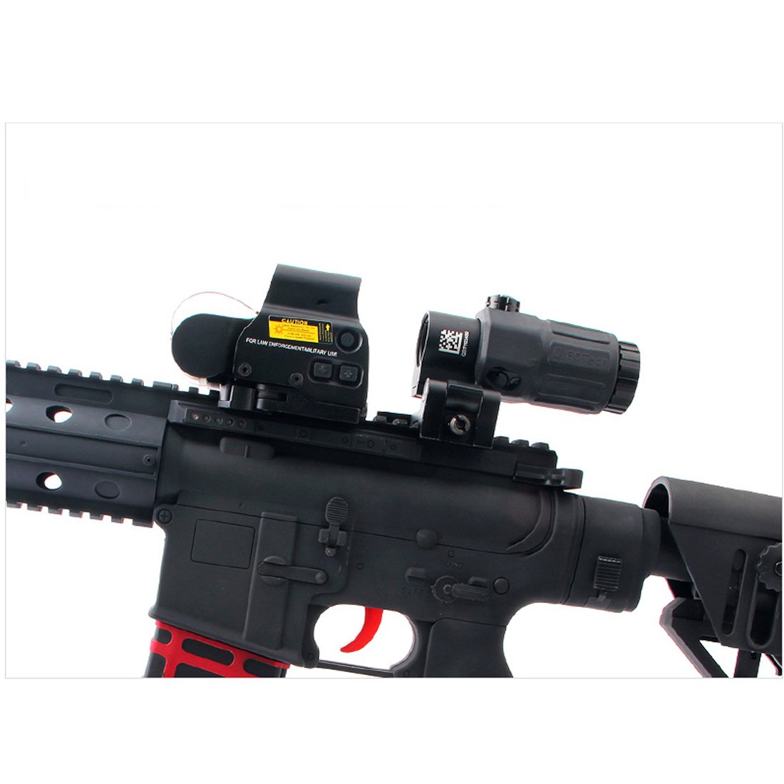 558 3X Magnifier + G33 Red Film Quick-Detach Holographic Sight for Airsoft - Image 6