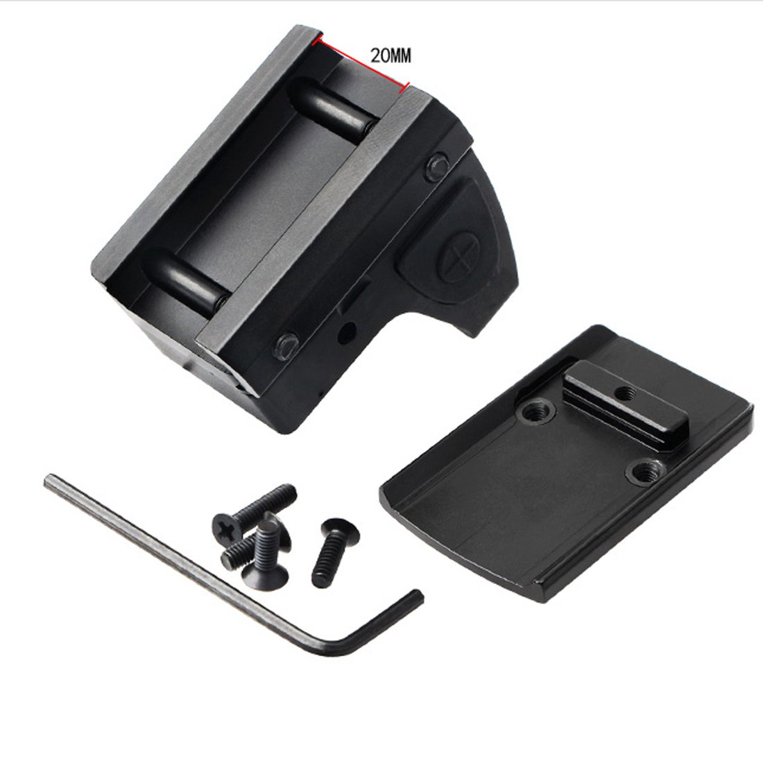 JH602-2 Concealed Holographic Sight with Internal Red Dot for Airsoft - Image 7