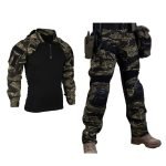 NFSTRIKE G3 Lightweight Tactical Combat Suits for Outdoor Sports Spring and Autumn (Tiger Stripe Camo)