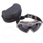 FMA Enhanced Version LPG01BK12-2R Direct Wear Style Goggles for Outdoor Activity - Tan
