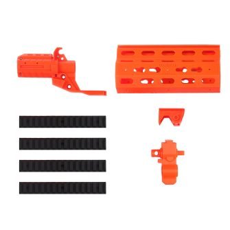 Worker f10555 3D Printing NO.174 Long Type Barrel Kit for Stryfe /Worker Swordfish - Orange