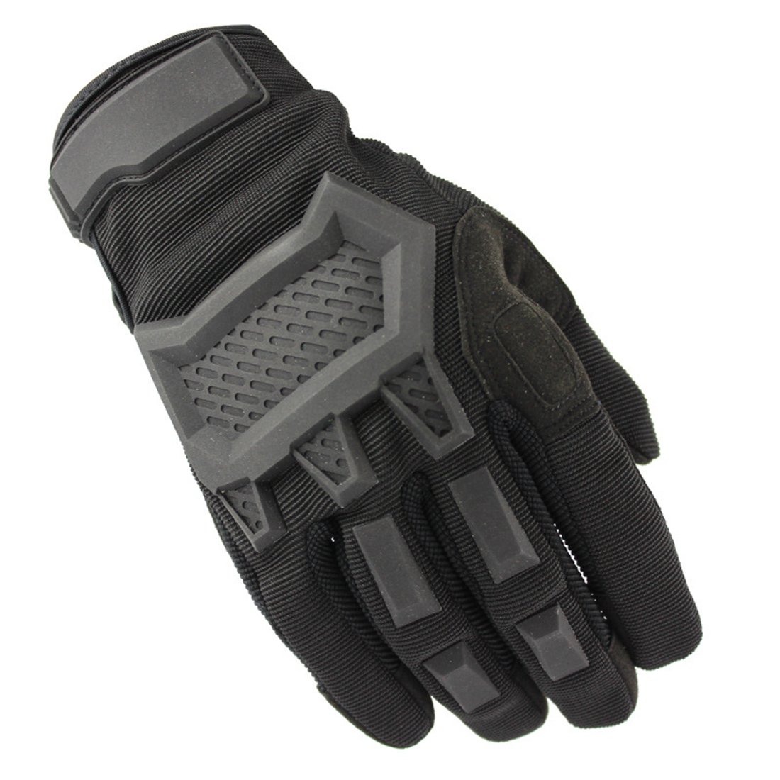 Outdoor Equipment Tactical Full Finger Gloves Non-slip Gloves - (Black) XL - Imagen 3