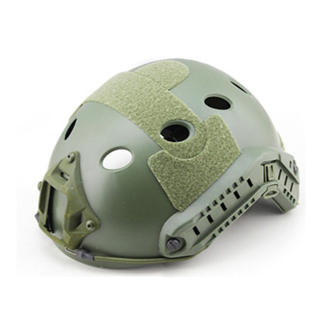 WST FAST Round Hole Helmet - Green
