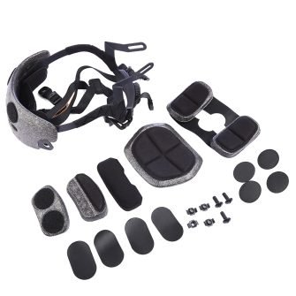 FMA Adjustable Helmet Liner with Pads - Black