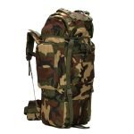 65L Large Capacity Multifunctional Travel Backpack Tactics Rucksack with Molle for Camping - Camouflage