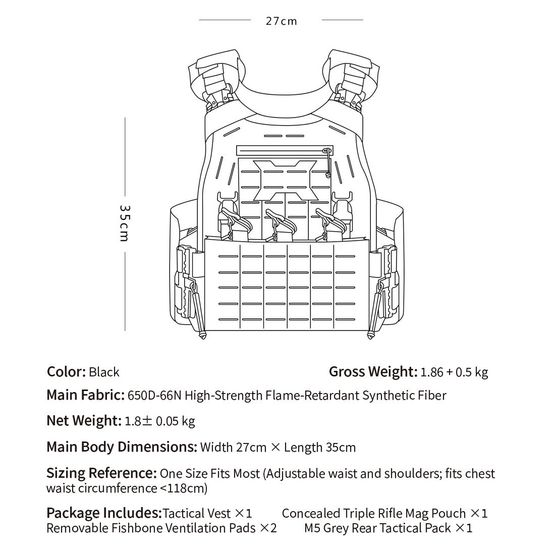 Scorpion Lightweight Combat Vest(650D) - Imagen 11